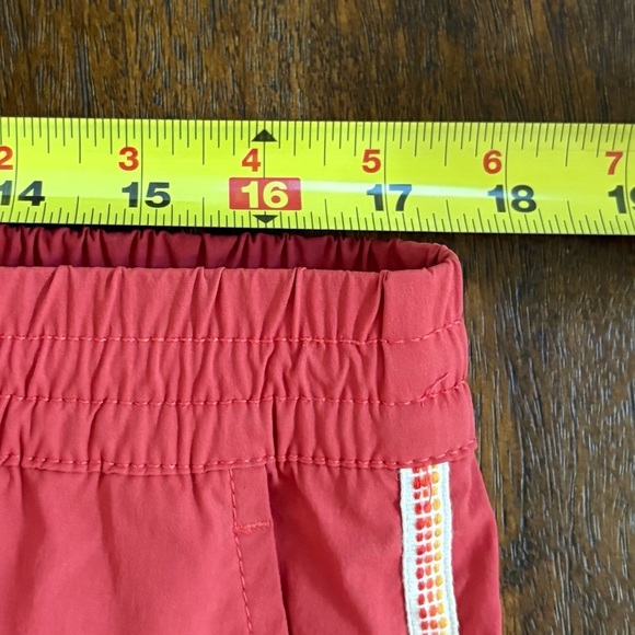 Marine Layer Mens XL Mesh Side Striped Shorts Drawstring Red Clay Gym Active - Picture 9 of 10